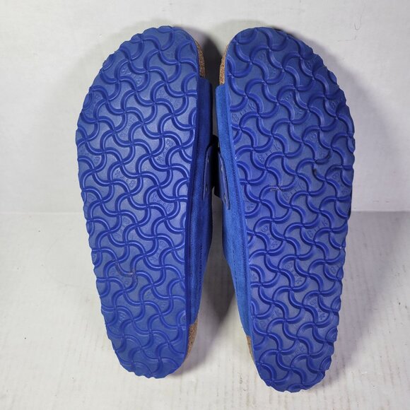 Birkenstock Unisex Blue Suede Adjustable Strap Sandals Size W11/M9 - Picture 6 of 7